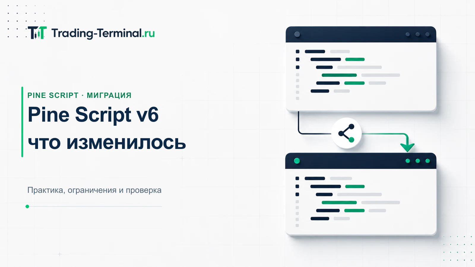 Переход кода Pine Script с версии 5 на версию 6