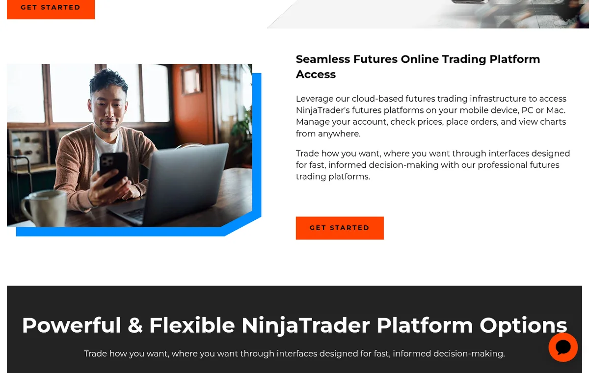 NinjaTrader — официальный интерфейс, продолжение страницы