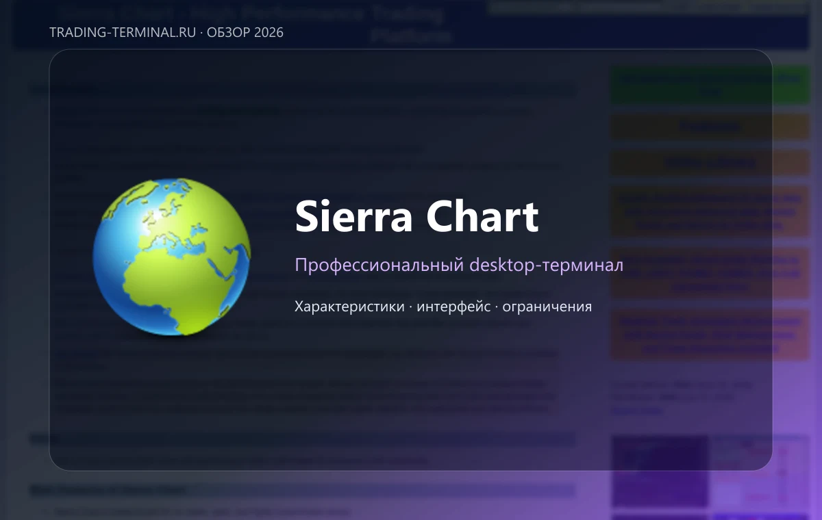 Sierra Chart — обложка обзора